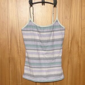 Pact Lavender, Mint & White Striped Camisole
